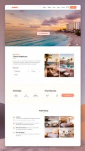 professional hotel website mockup for tuhotelcom c